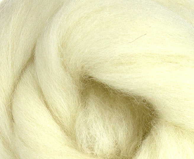 Jacob Wool Yarn, Natural Color Off White - Brush Creek Wool Works